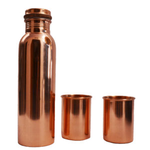 Copper Bottle Glass Gift Set