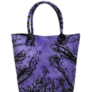 forest tree printed handbag