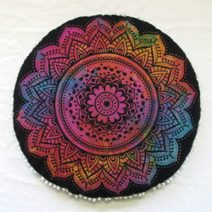 round floor pillow cover