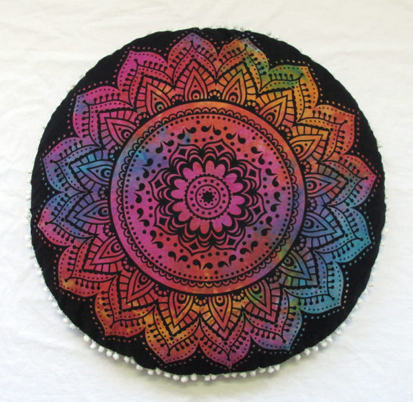round floor pillow cover