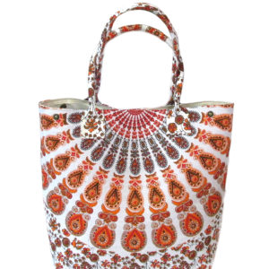 mandala printed women handbag