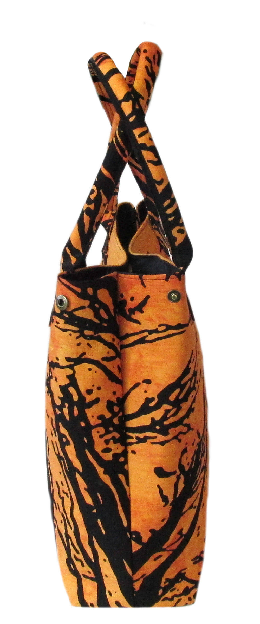 Orange Tie Dye Printed Cotton Handbag for Women – Ample Royal