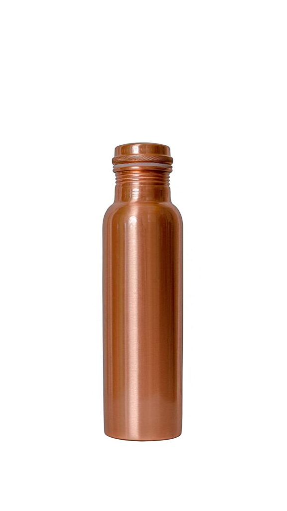 Plain Copper Water Bottle Ample Royal